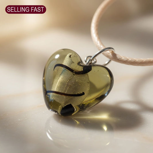 Pendant Golden Olive Heart