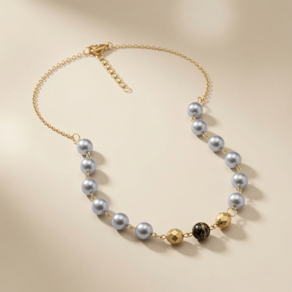 Czech Glass Pearls of the Heavens Bead Necklace