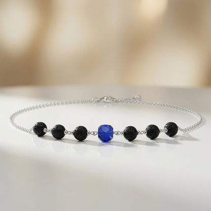 Necklace Sapphire Heart of Darkness