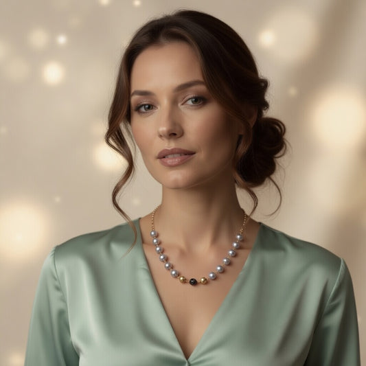 Czech Glass Pearls of the Heavens Bead Necklace