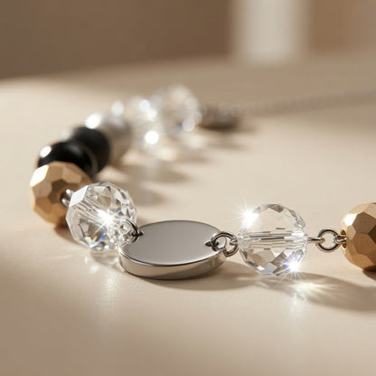 Czech Glass Lunar Dance of Shadows Necklace