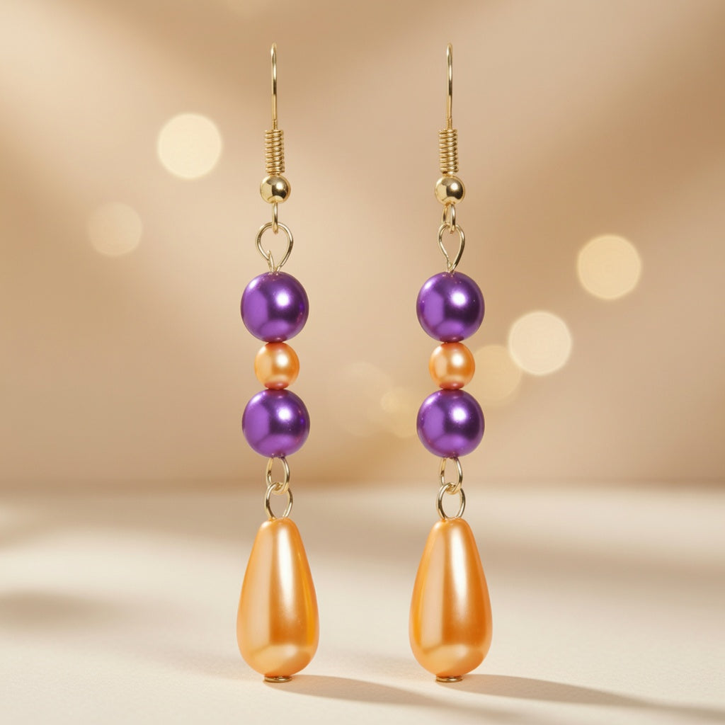 Earrings Mandarin Violet