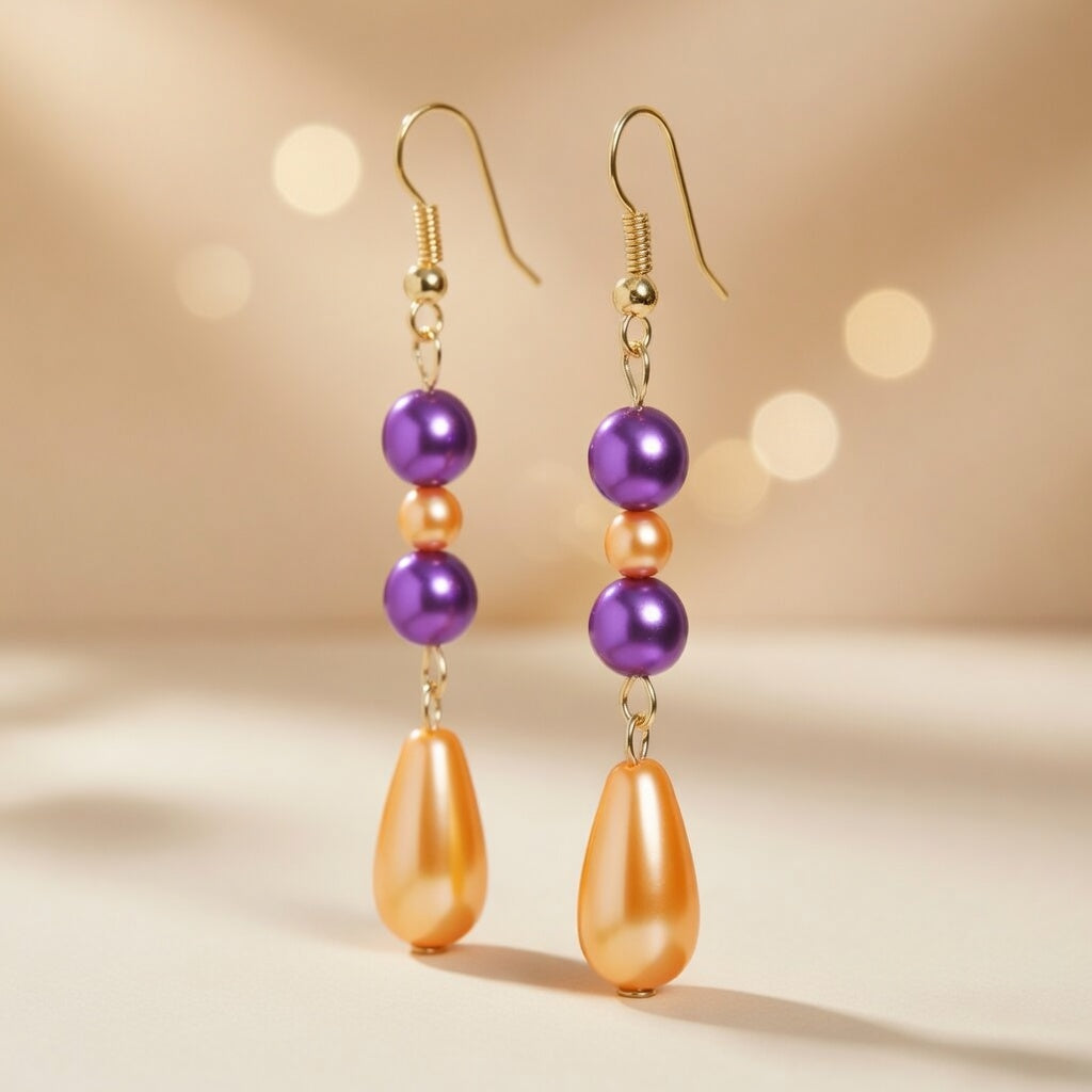 Earrings Mandarin Violet