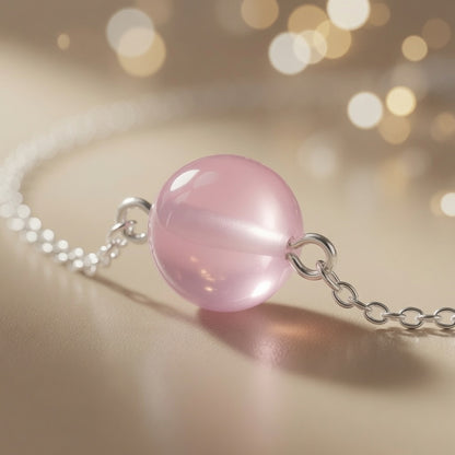 Pink Aura Glow Necklace