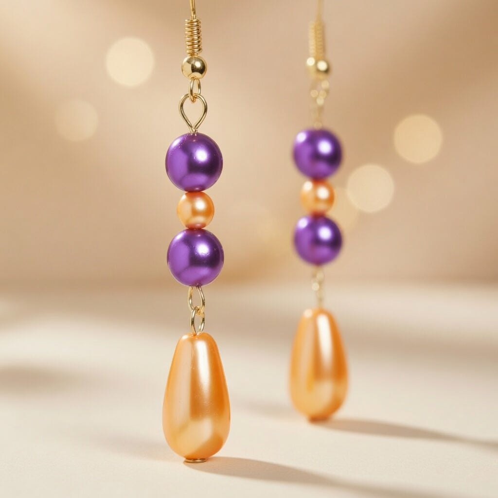 Earrings Mandarin Violet