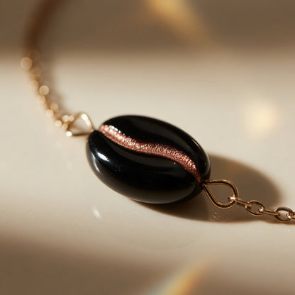 Necklace Midnight Coffee Beans