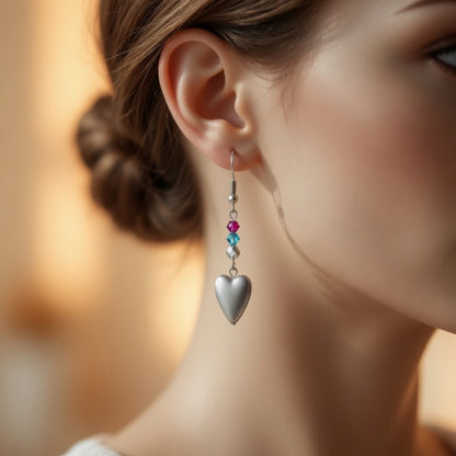 Earrings Moonlit Aureole Heart