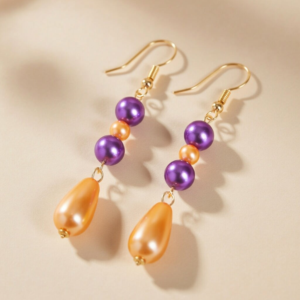 Earrings Mandarin Violet