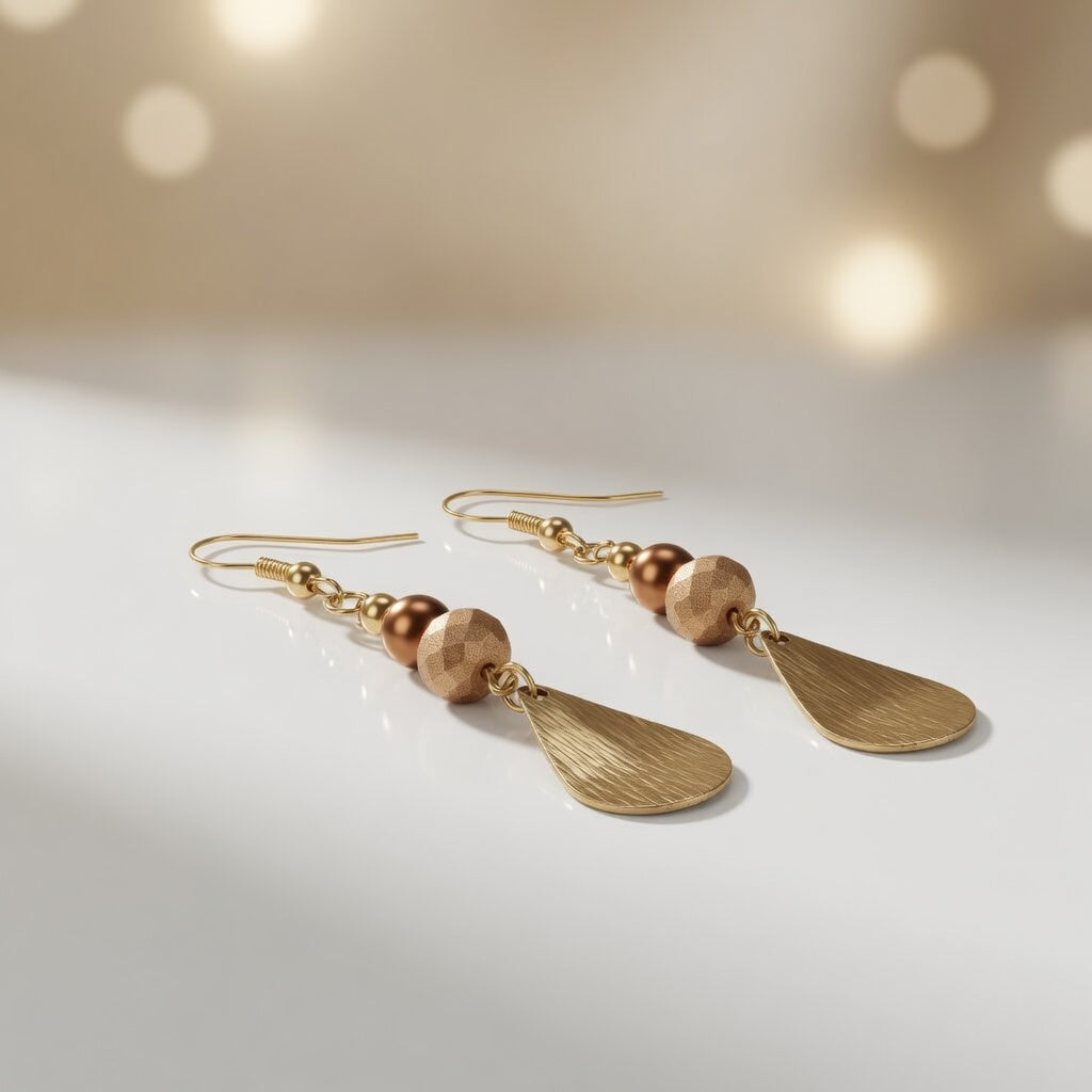 Copper Radiance Earrings