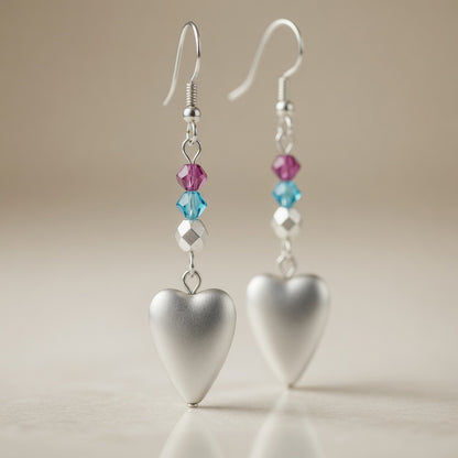 Earrings Moonlit Aureole Heart