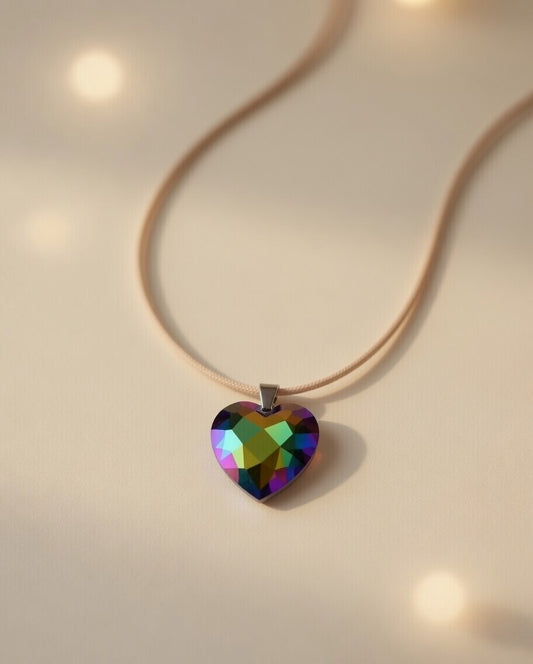 Swarovski Crystal Mystic Ocean Heart Pendant