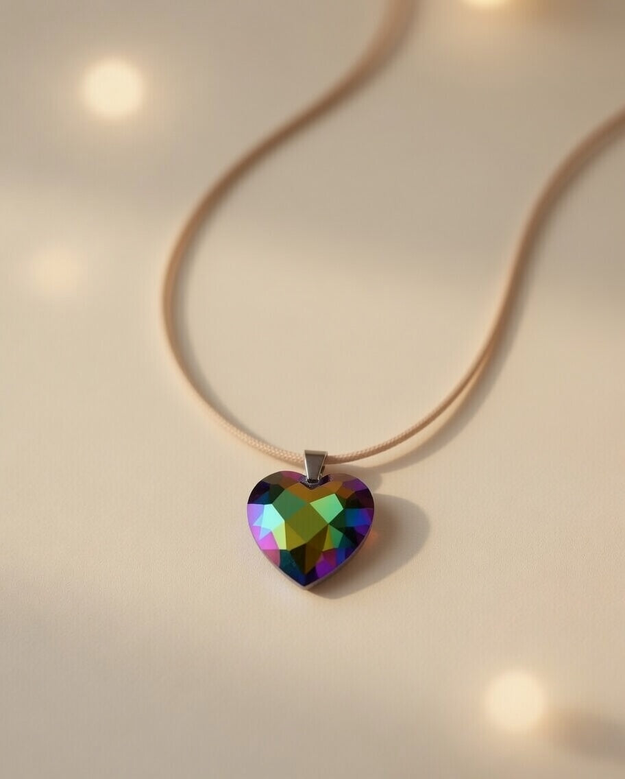 Swarovski Crystal Mystic Ocean Heart Pendant