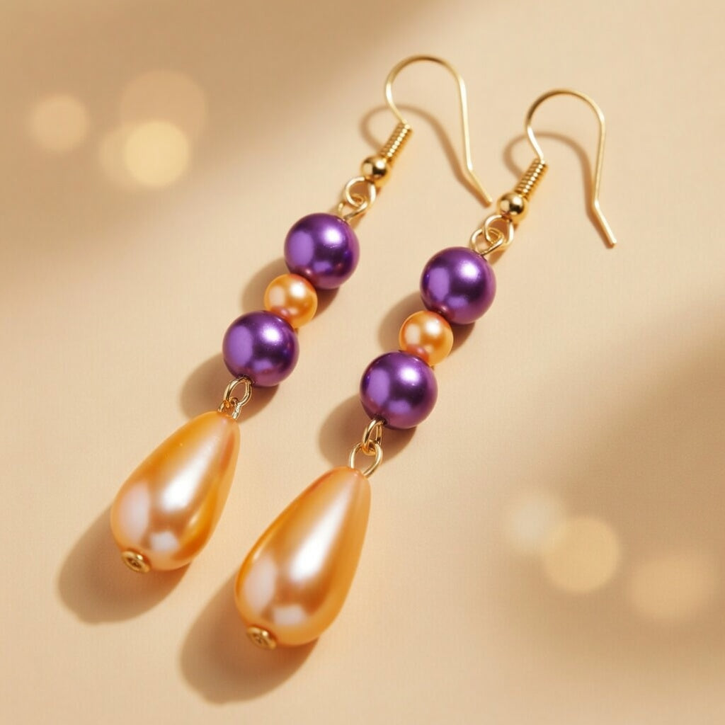 Earrings Mandarin Violet