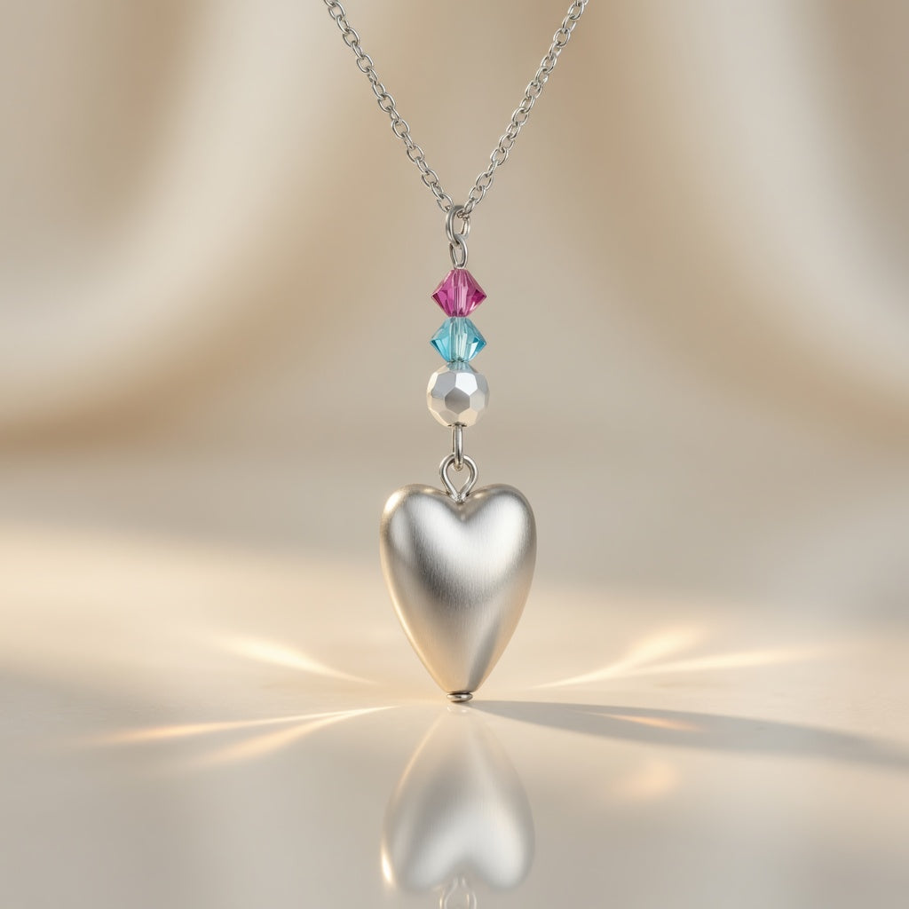 Necklace Rainbow Tenderness Heart