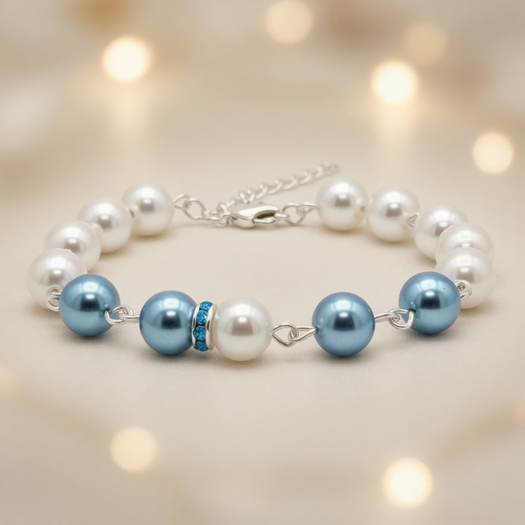 Czech Glass Sea Pearl Bracelet