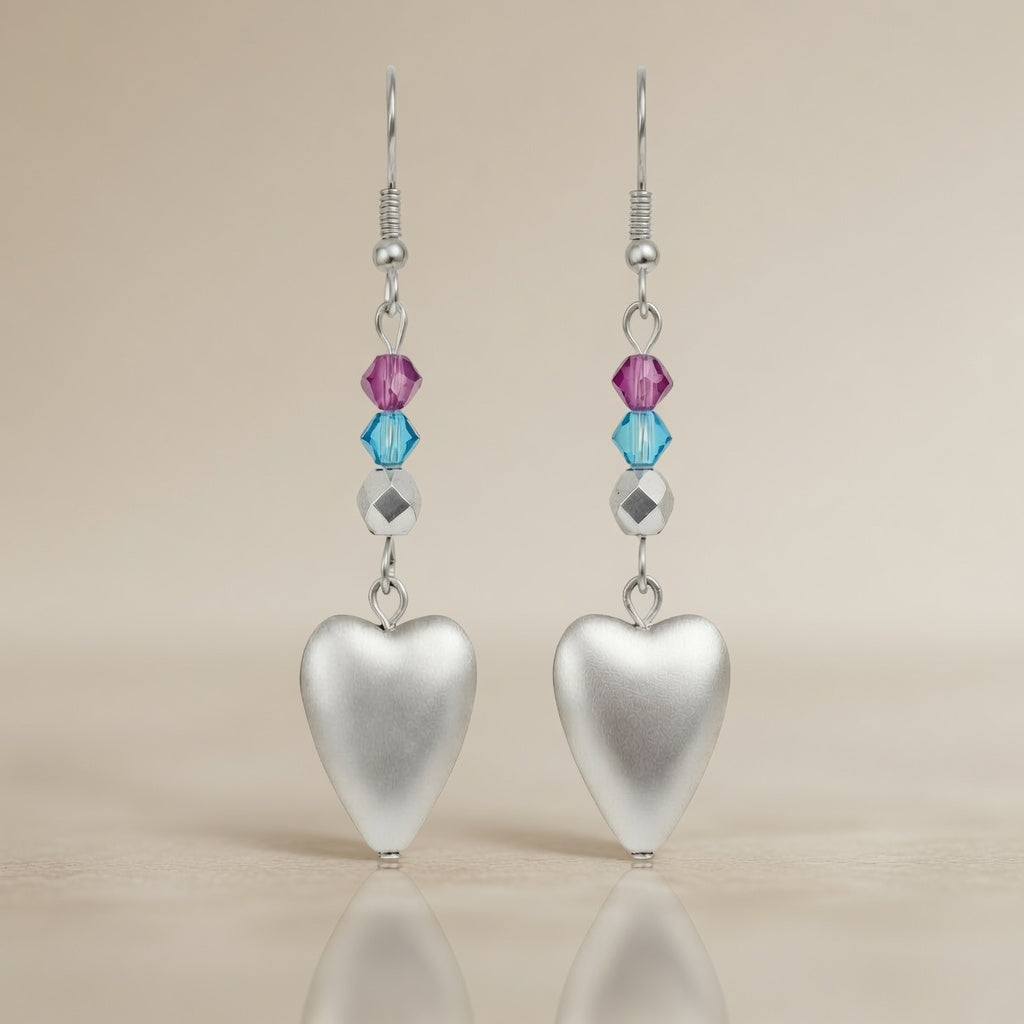 Earrings Moonlit Aureole Heart