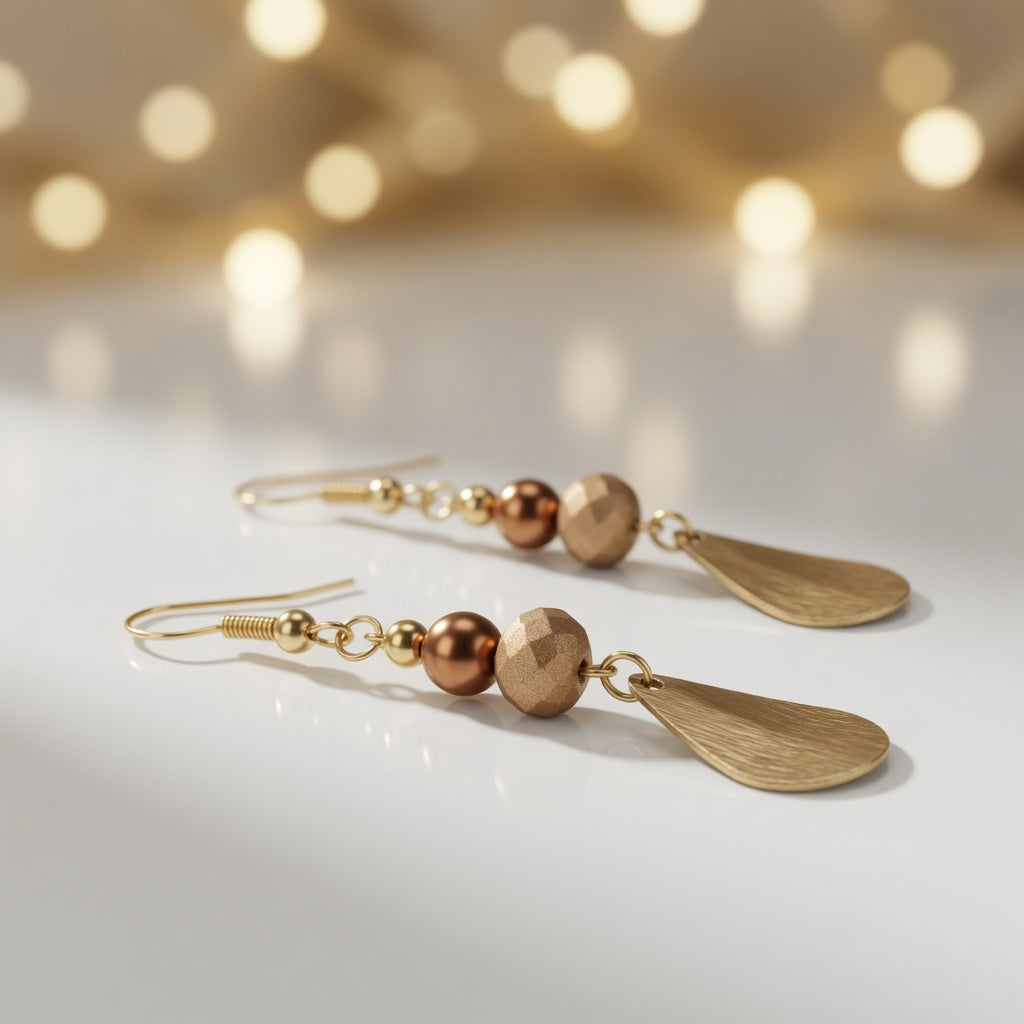 Copper Radiance Earrings