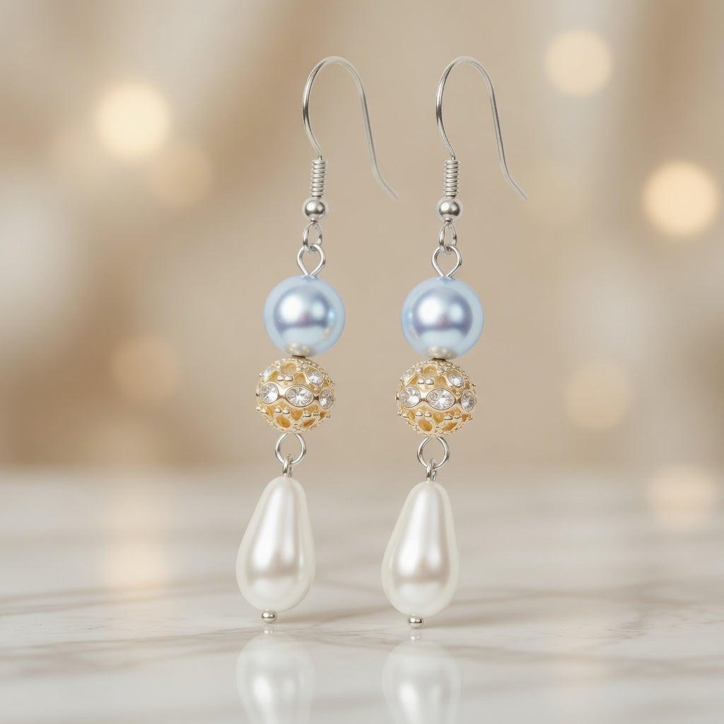 Earrings Pearl Aether