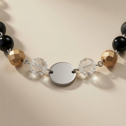 Czech Glass Lunar Dance of Shadows Necklace