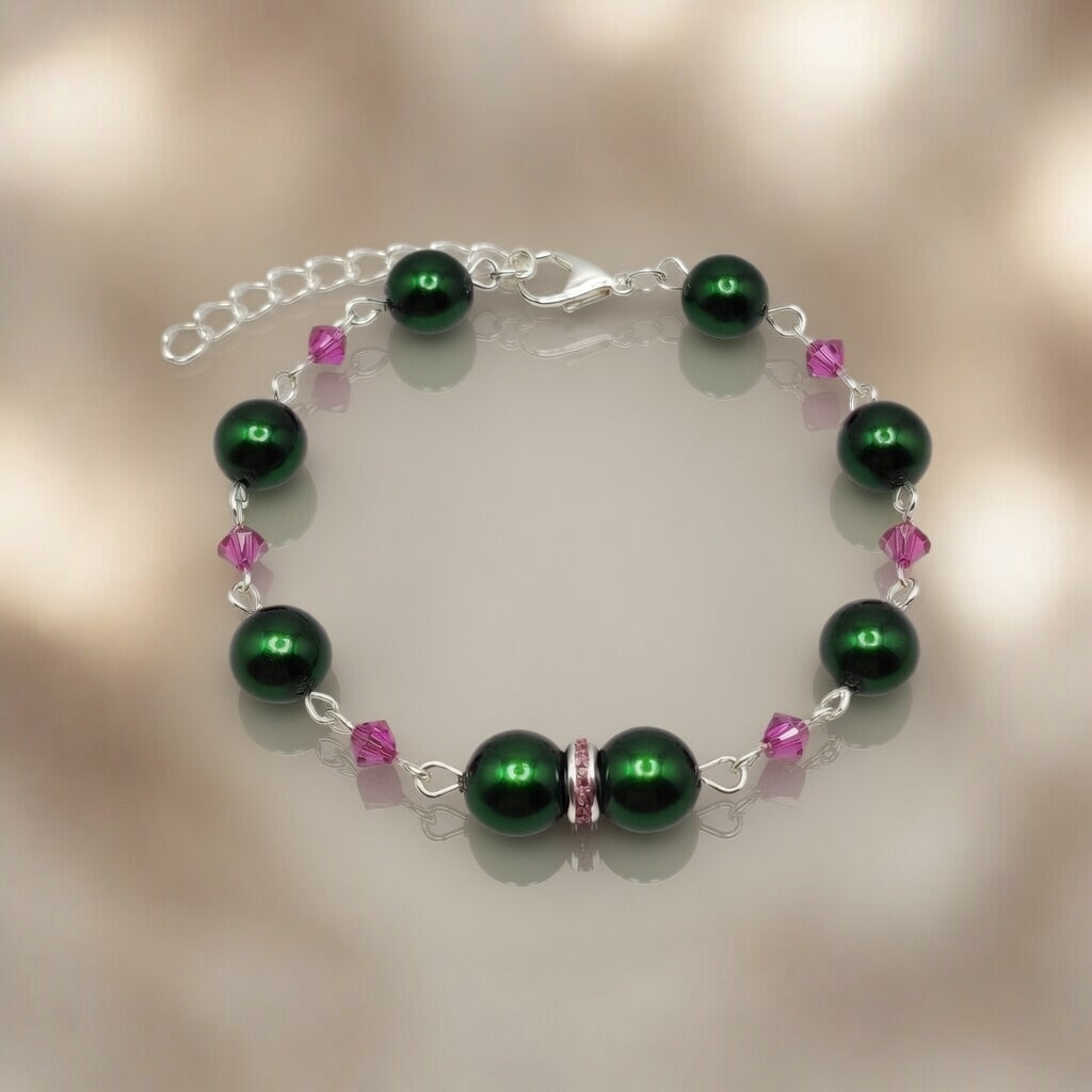 Bracelet Emerald Fuchsia