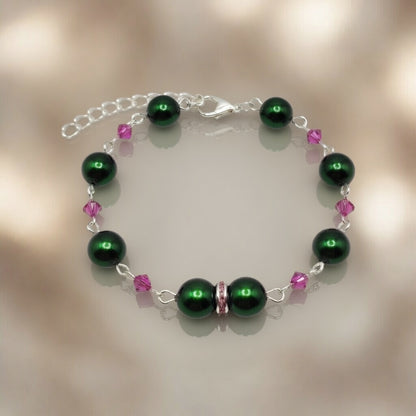 Bracelet Emerald Fuchsia