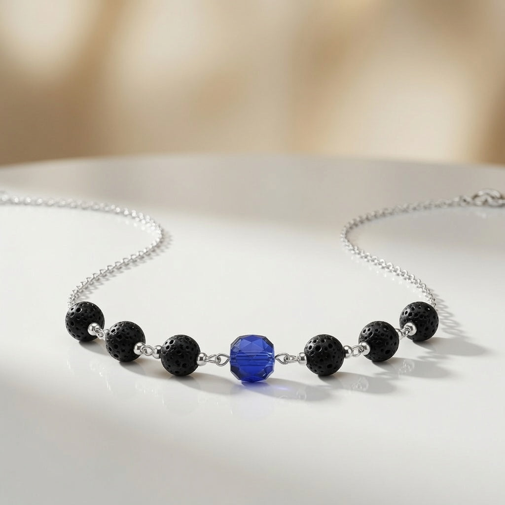 Necklace Sapphire Heart of Darkness