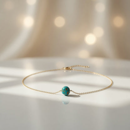 Turquoise Solitaire Radiance Necklace
