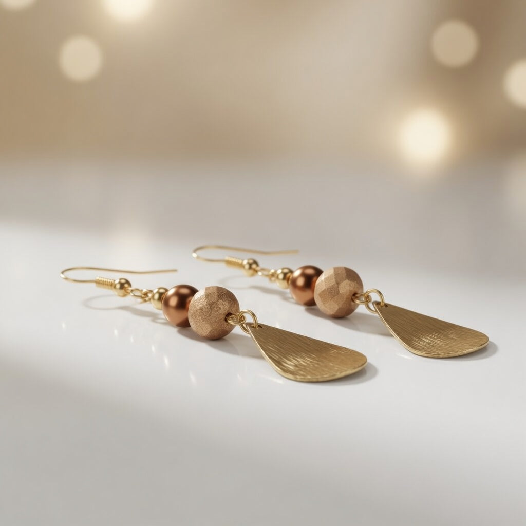 Copper Radiance Earrings