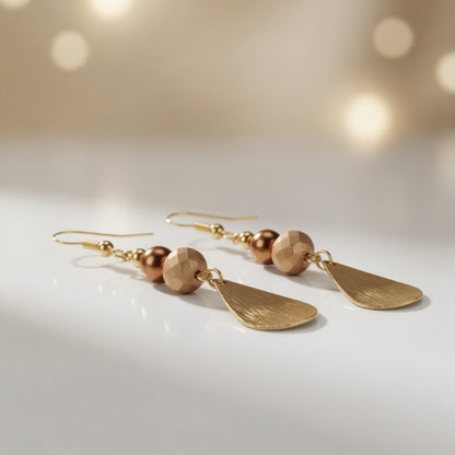 Copper Radiance Earrings
