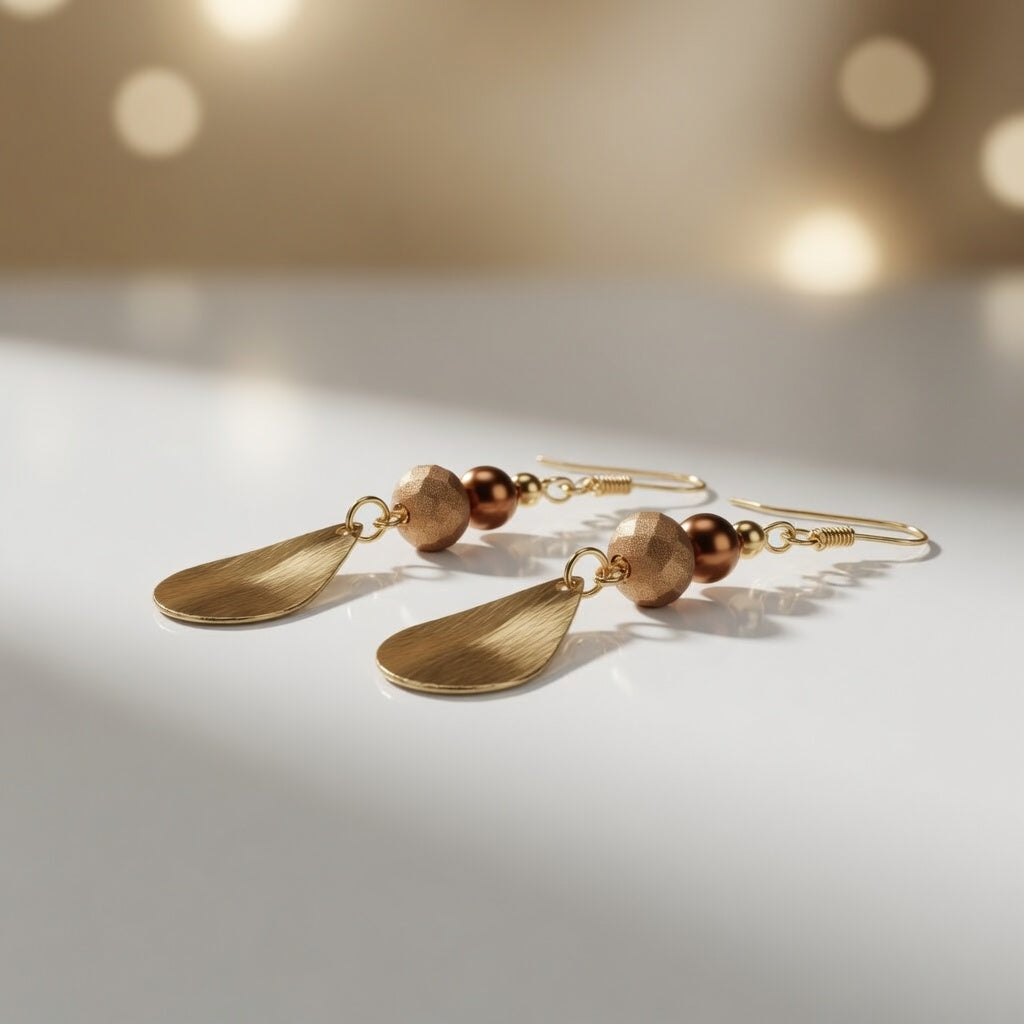 Copper Radiance Earrings