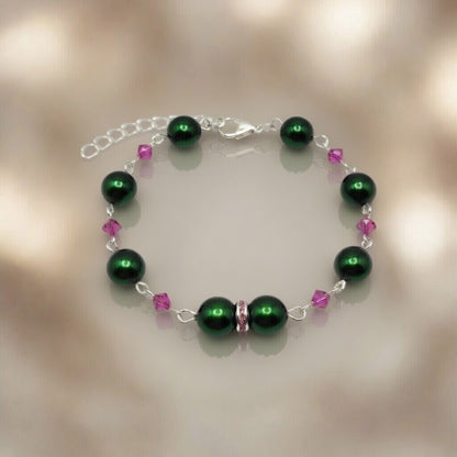 Bracelet Emerald Fuchsia