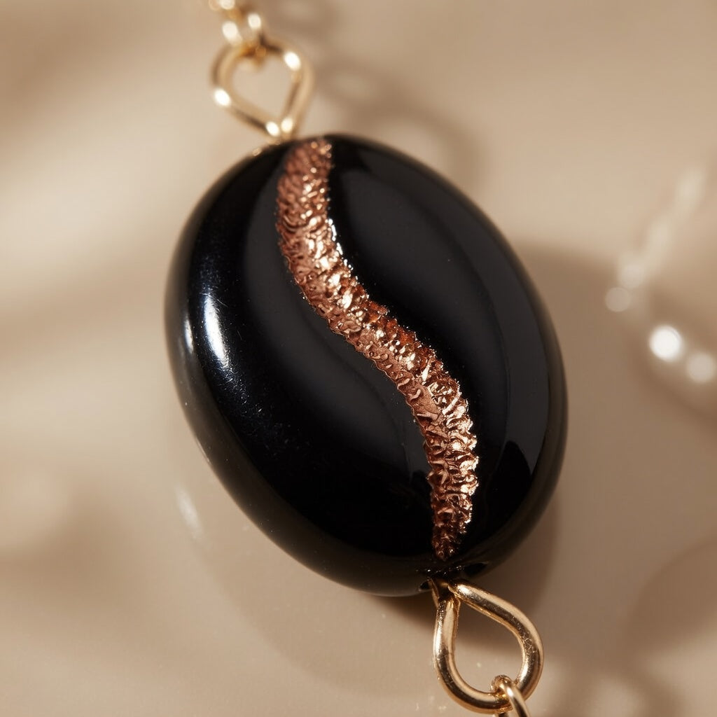 Necklace Midnight Coffee Beans