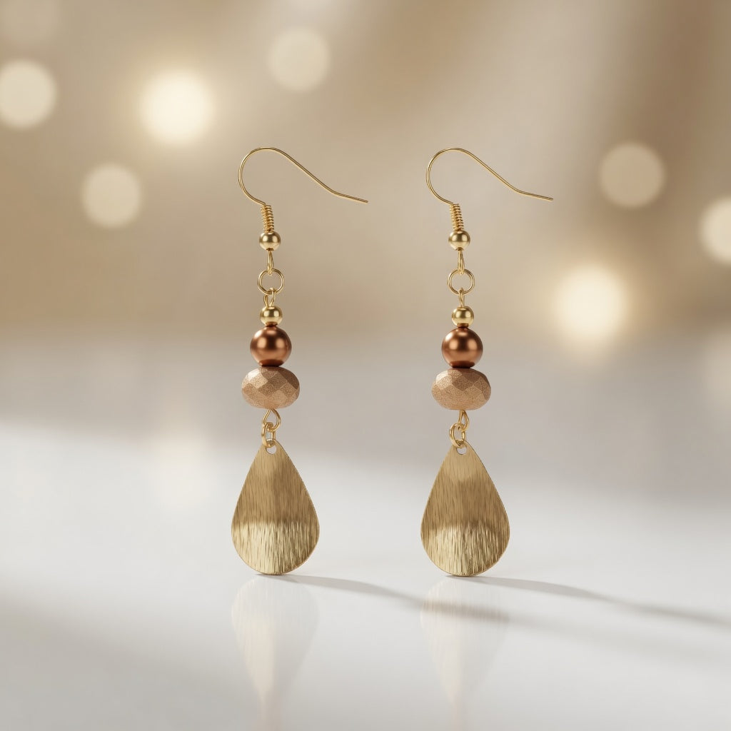 Copper Radiance Earrings