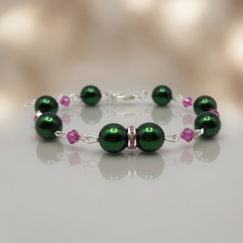 Bracelet Emerald Fuchsia