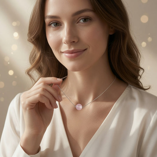 Pink Aura Glow Necklace
