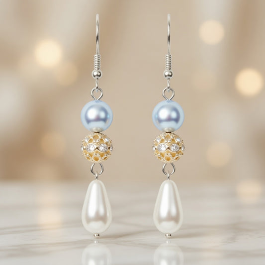 Earrings Pearl Aether