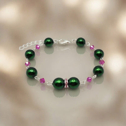 Bracelet Emerald Fuchsia