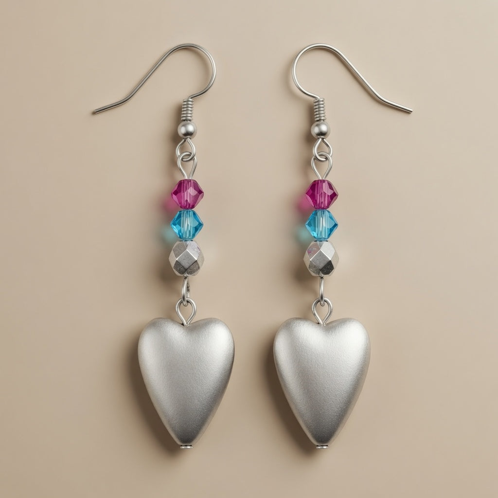 Earrings Moonlit Aureole Heart