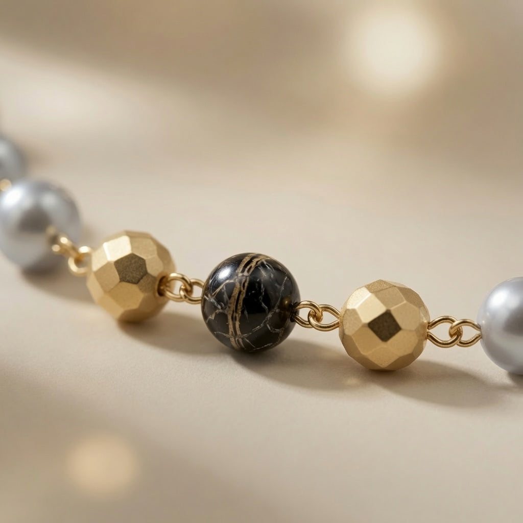 Czech Glass Pearls of the Heavens Bead Necklace