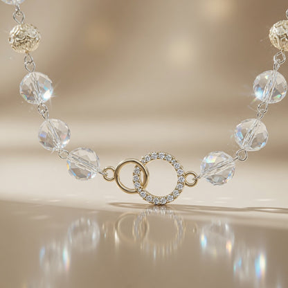 Necklace Golden Crystal Dew