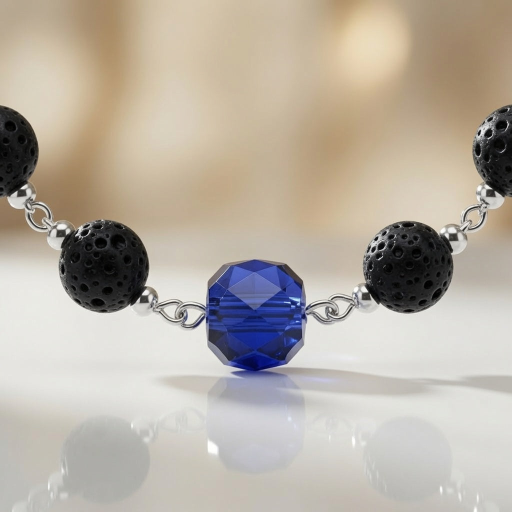 Necklace Sapphire Heart of Darkness