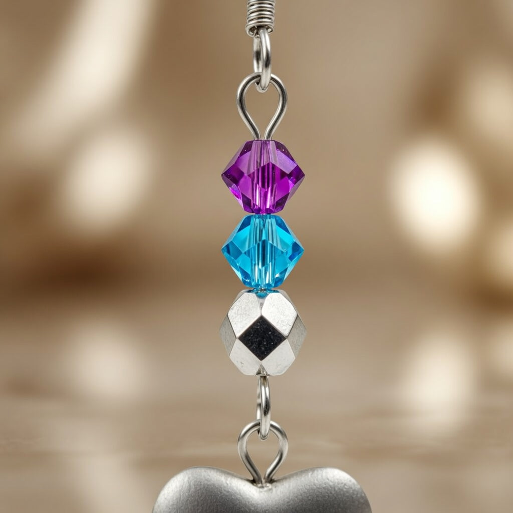 Earrings Moonlit Aureole Heart