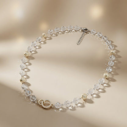 Necklace Golden Crystal Dew