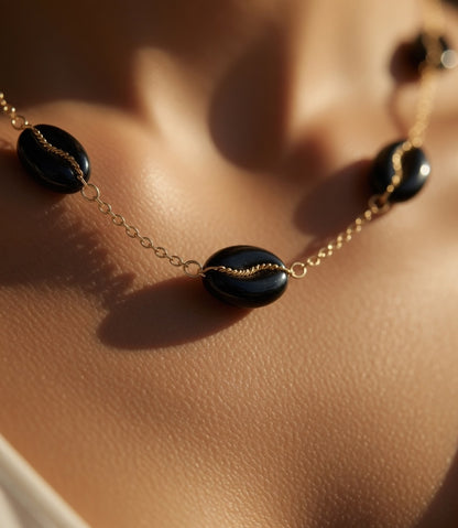 Necklace Midnight Coffee Beans