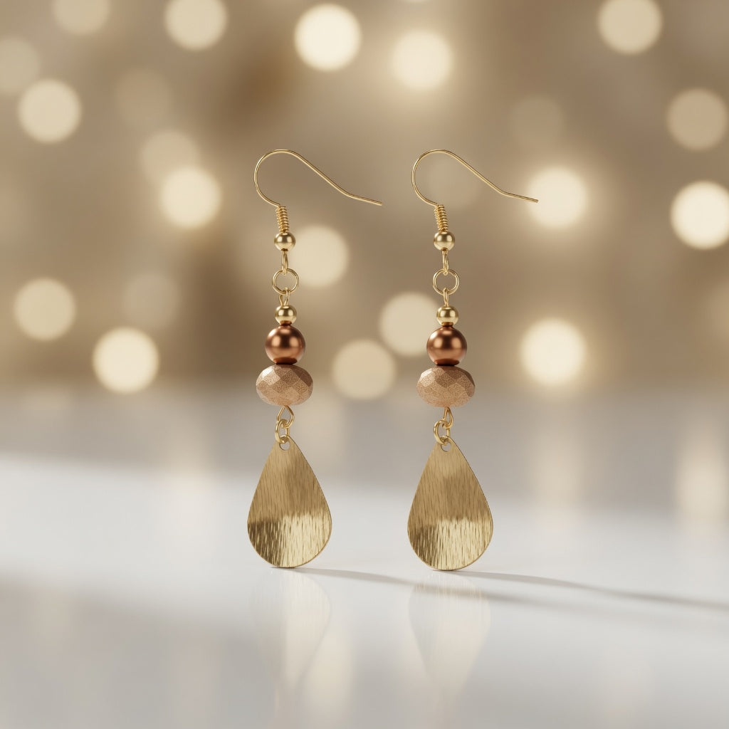 Copper Radiance Earrings