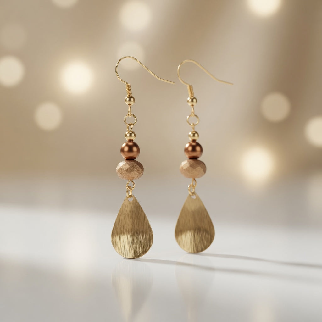 Copper Radiance Earrings