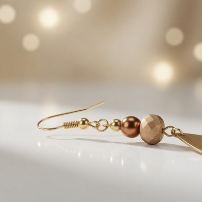 Copper Radiance Earrings