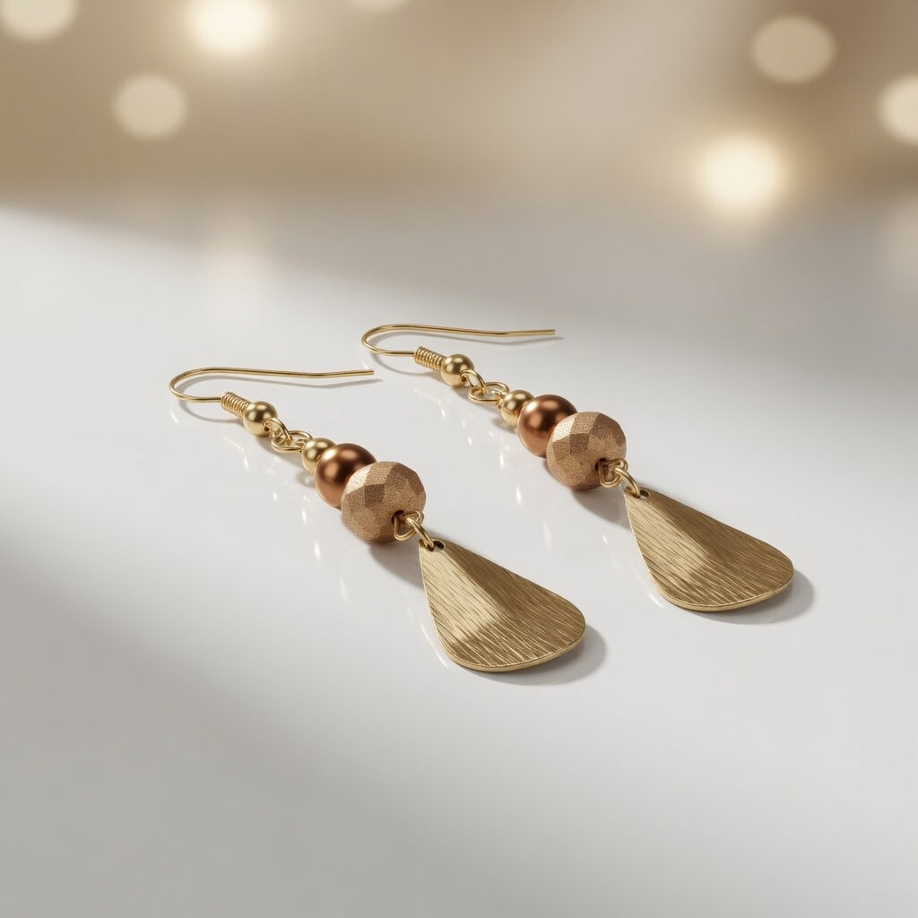Copper Radiance Earrings