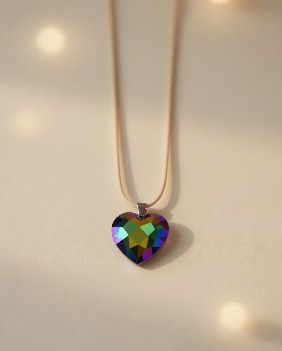 Swarovski Crystal Mystic Ocean Heart Pendant