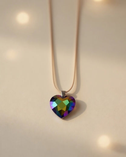 Swarovski Crystal Mystic Ocean Heart Pendant